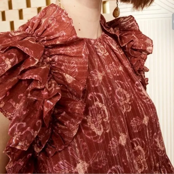 Ulla Johnson | Adele Mini Dress in Amaranthus | Sz 4