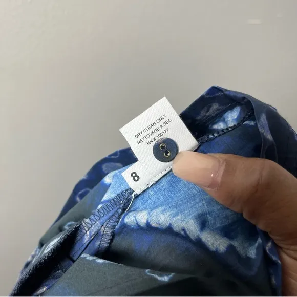 Ulla Johnson Ultra Marine Pleated Marianna Short 8 Belted Waist Art Abstract