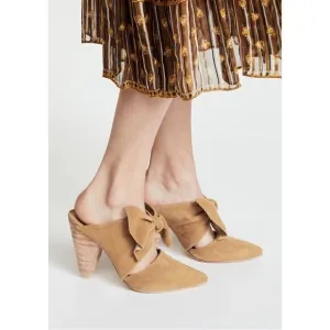 Ulla Johnson Heel Suede Lucia Bow Mule