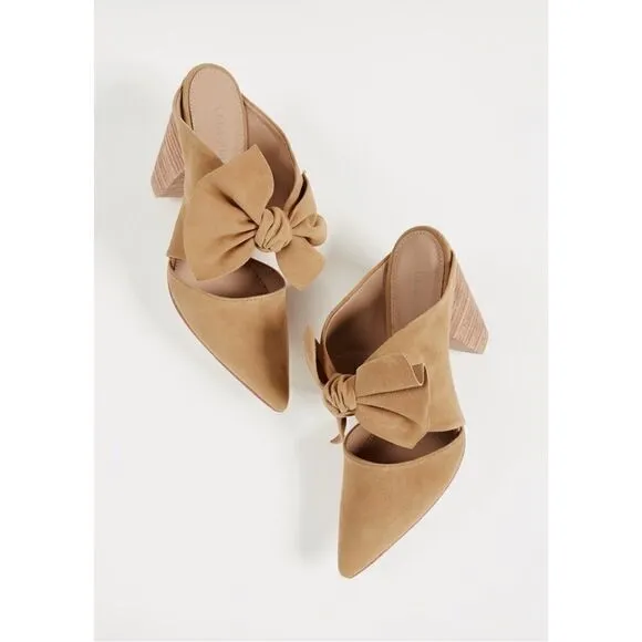 Ulla Johnson Heel Suede Lucia Bow Mule