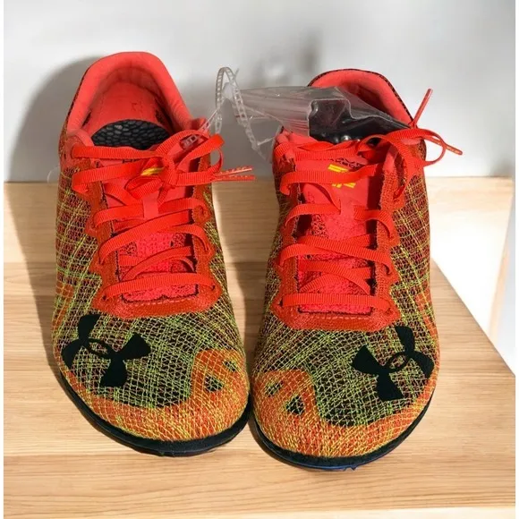Under Armour 3022516 Sprint Pro 3 Track &amp; Field Spike Shoes US 8.5 Orange