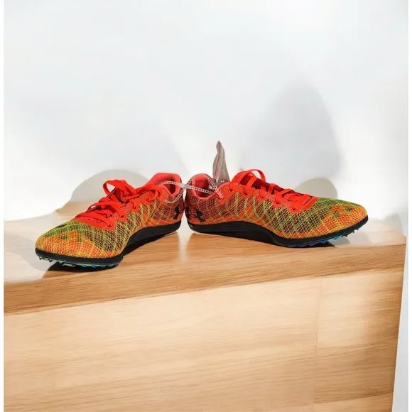 Under Armour 3022516 Sprint Pro 3 Track &amp; Field Spike Shoes US 8.5 Orange