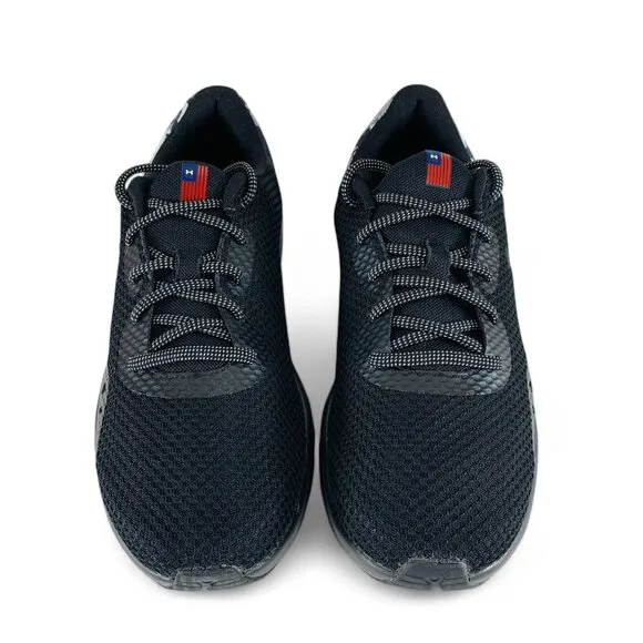Under Armour Charged Pursuit 3 Freedom USA Black Men's Running Shoes 3025384-001