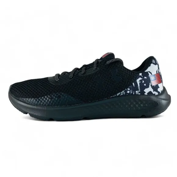 Under Armour Charged Pursuit 3 Freedom USA Black Men's Running Shoes 3025384-001