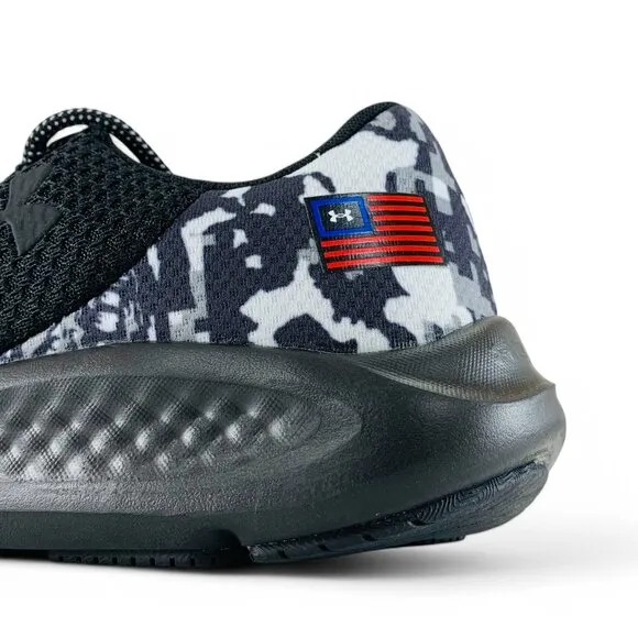 Under Armour Charged Pursuit 3 Freedom USA Black Men's Running Shoes 3025384-001