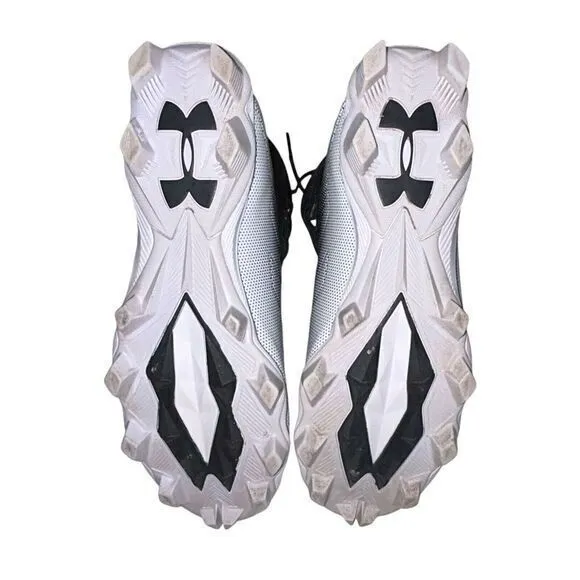 Under Armour Highlight RM Football Cleats Shoes Black White Men's size‎ 9