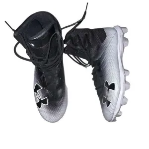 Under Armour Highlight RM Football Cleats Shoes Black White Men's size‎ 9