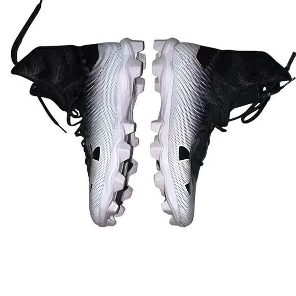Under Armour Highlight RM Football Cleats Shoes Black White Men's size‎ 9