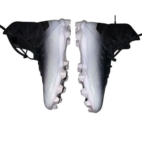 Under Armour Highlight RM Football Cleats Shoes Black White Men's size‎ 9