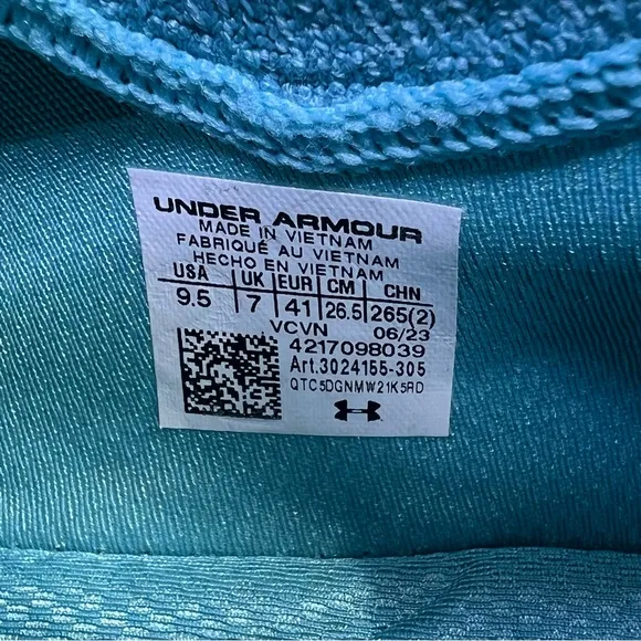 Under Armour HOVR Phantom Intelknit 2 Shoes Wmns 9.5 Blue Running Athletic Logo