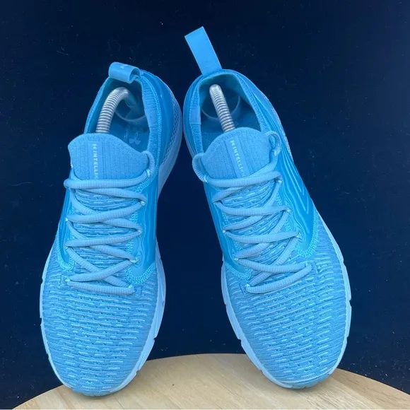 Under Armour HOVR Phantom Intelknit 2 Shoes Wmns 9.5 Blue Running Athletic Logo