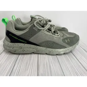Under Armour Men’s 11.5 Gray Neon Green Charged Verssert Running Shoes Speckle