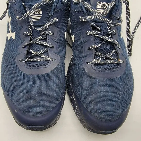 Under Armour Mens Size 14 Charged Escape 3 Evo Blue Running Shoes - 3023878-400