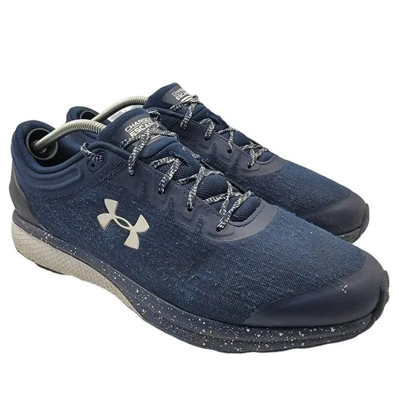 Under Armour Mens Size 14 Charged Escape 3 Evo Blue Running Shoes - 3023878-400