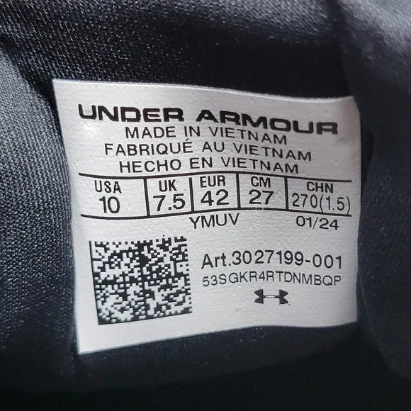 Under Armour W Infinite Elite UA Black Women Sz 10 Running Shoes 3027199-001 New