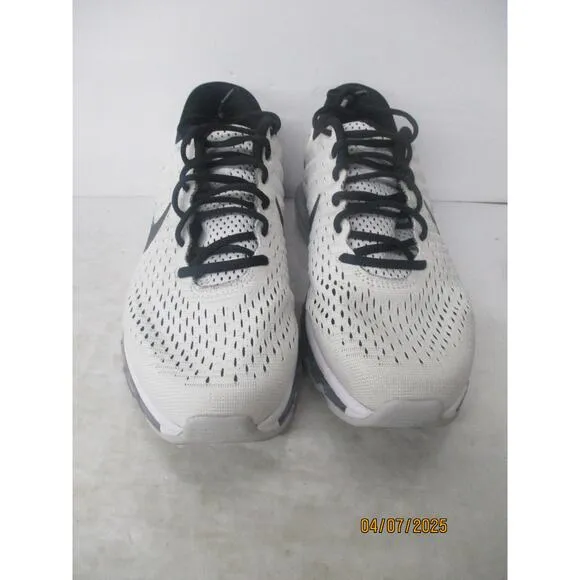 USED Nike Mens Air Max 2017 &quot;White/Black&quot; Shoes-Size 7.5