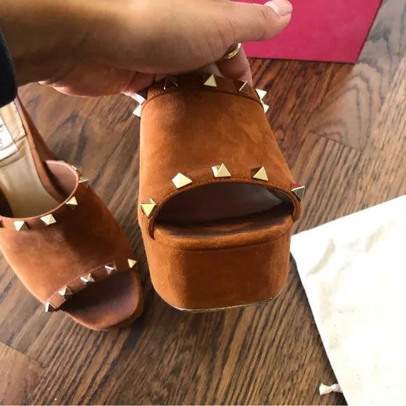 valentino garavani rockstud platform mules