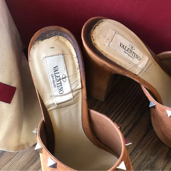 valentino garavani rockstud platform mules