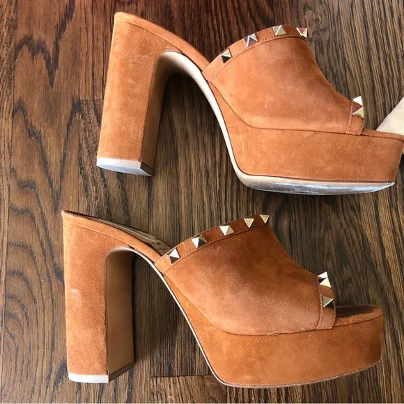 valentino garavani rockstud platform mules
