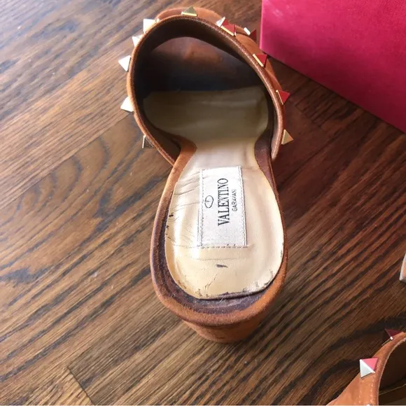 valentino garavani rockstud platform mules
