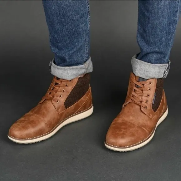Vance Co. Men’s Jones Cap Toe Dress Shoes | Classic Lace-Up Oxfords