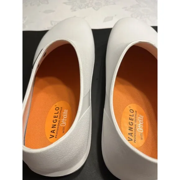 VANGELO PROFESSIONAL NURSE DOCTOR CHEF WHITE SLIP ON SHOES MEN’S SIZE 13