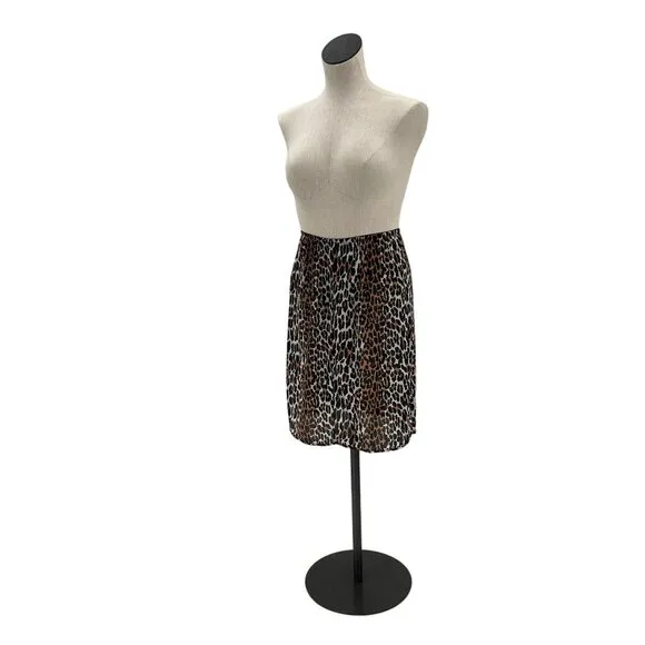 Vanity Fair Animal Print Matching Robe and Slip Skirt Set 70s 80s