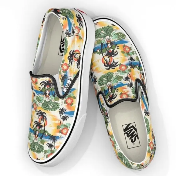 Vans Aloha Classic Slip Ons NEW!