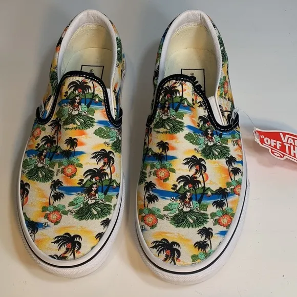 Vans Aloha Classic Slip Ons NEW!