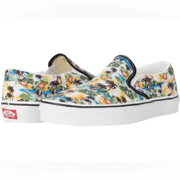 Vans Aloha Classic Slip Ons NEW!