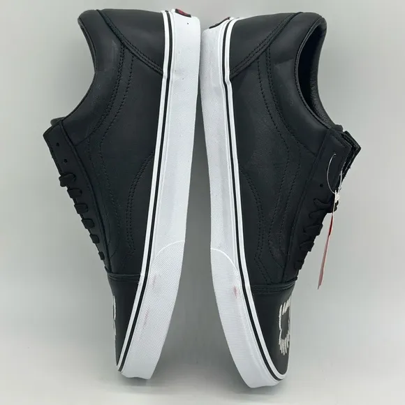 Vans Black and White Sneakers with Edgy Design