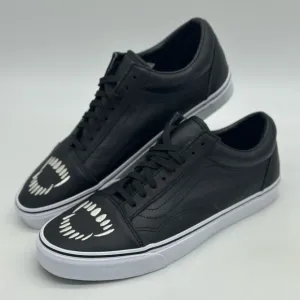 Vans Black and White Sneakers with Edgy Design