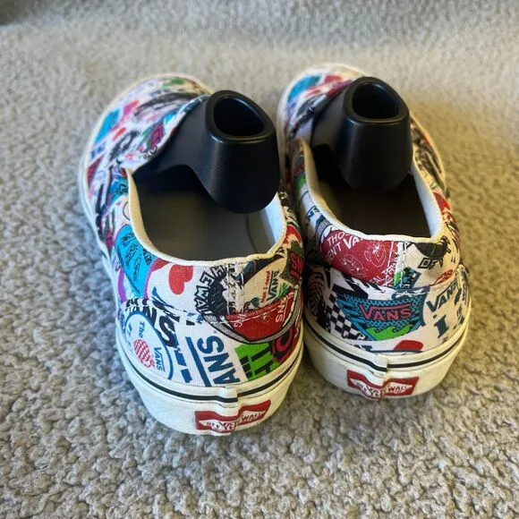 Vans Classic Slip On Mash-up Stickers Skate Sneakers Unisex Mens 9  Womens 10.5