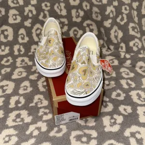 Vans Classic Slip-On Project X Trippy Hearts Multi/White Sneakers New