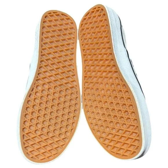 VANS Classic Slip-On Wide Checkerboard Shoe White/Black Size 9