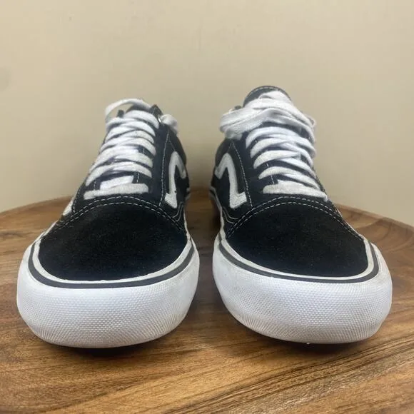 VANS PRO Old Skool Ultra Cush Mens Black And White Size 10.5 Skate Shoes