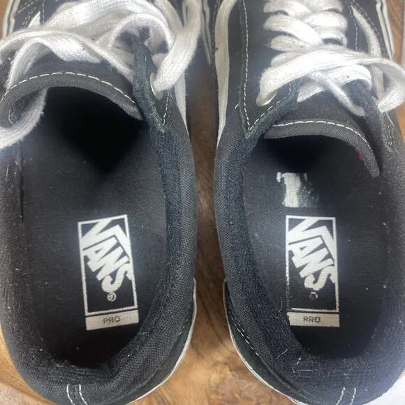 VANS PRO Old Skool Ultra Cush Mens Black And White Size 10.5 Skate Shoes