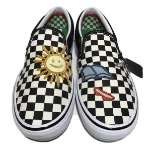 Vans Slip-on Skateistan Checkerboard Sz 8.5‎ Men's Sneakers NWOB