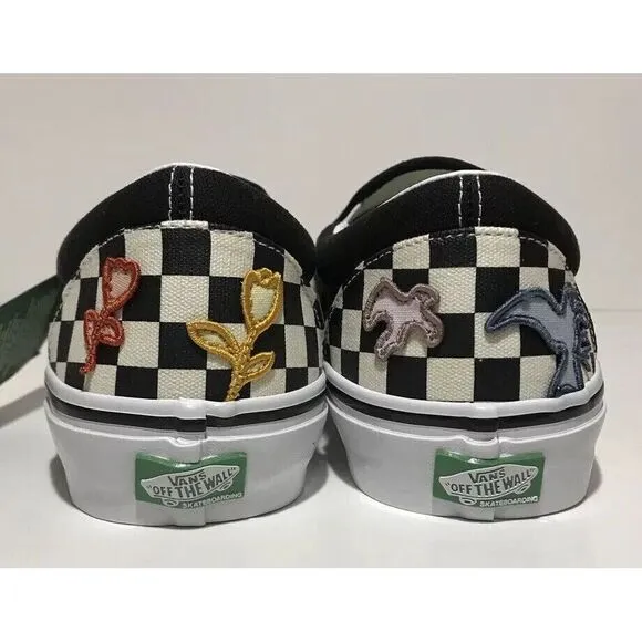 Vans Slip-on Skateistan Checkerboard Sz 8.5‎ Men's Sneakers NWOB