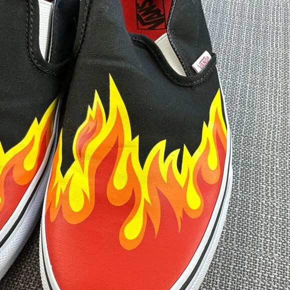Vans x Flaming Hot Cheetos Shoes Mens 10.5 Slip Ons Sneakers