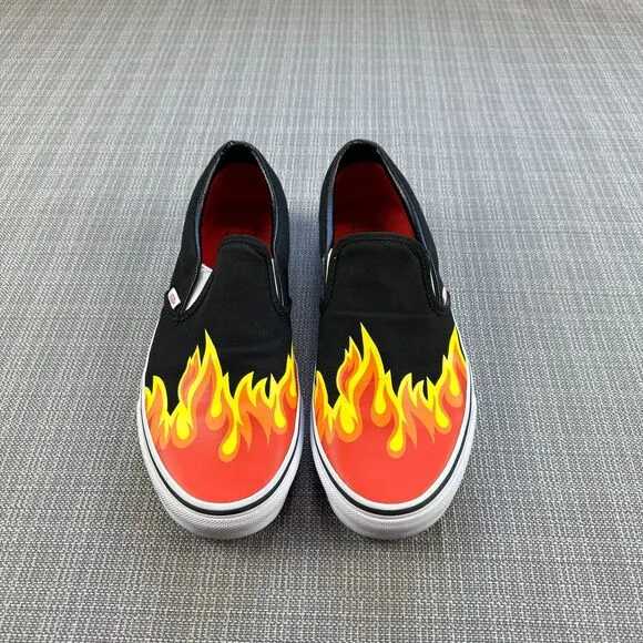 Vans x Flaming Hot Cheetos Shoes Mens 10.5 Slip Ons Sneakers