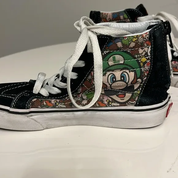 Vans X Nintendo Mario and Luigi SK8-Hightop Reissue US kids 3 limited ed…