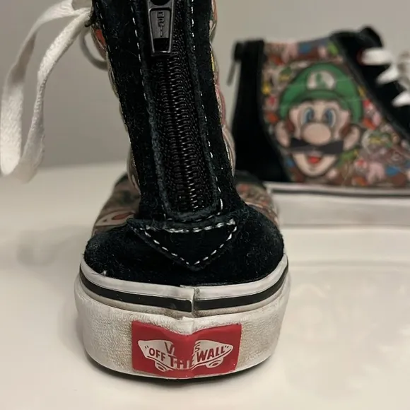 Vans X Nintendo Mario and Luigi SK8-Hightop Reissue US kids 3 limited ed…