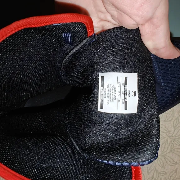 Venum Contender Men's Boxing Shoes - Navy Blue/Red Size 12.5