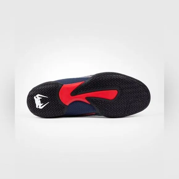 Venum Elite Boxing Shoes - Black/Blue/Red - Size 11.5