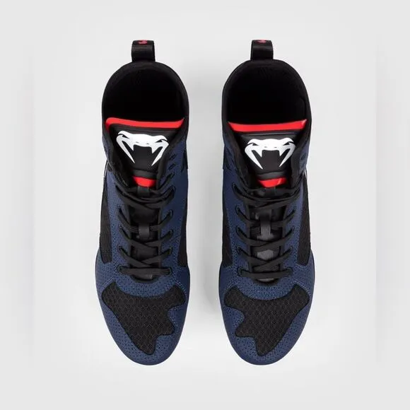 Venum Elite Boxing Shoes - Black/Blue/Red - Size 11.5