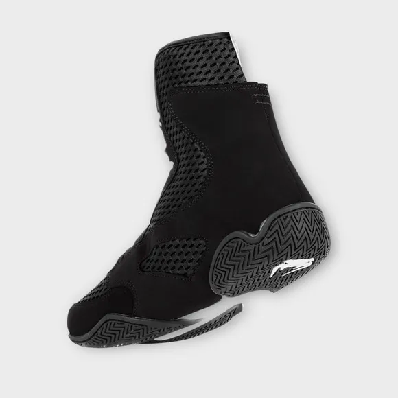 Venum High-Top Boxing Shoe Black White Size 11.5 Women’s US