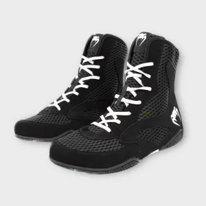 Venum High-Top Boxing Shoe Black White Size 11.5 Women’s US