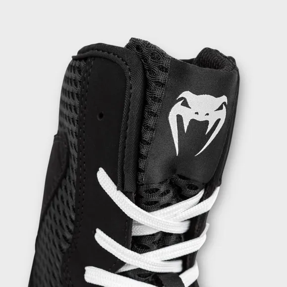 Venum High-Top Boxing Shoe Black White Size 11.5 Women’s US