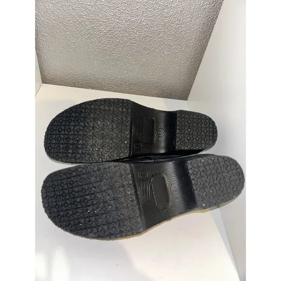 Verka Sweden Jobba Gray Patent Leather Slip On Comfort Clogs